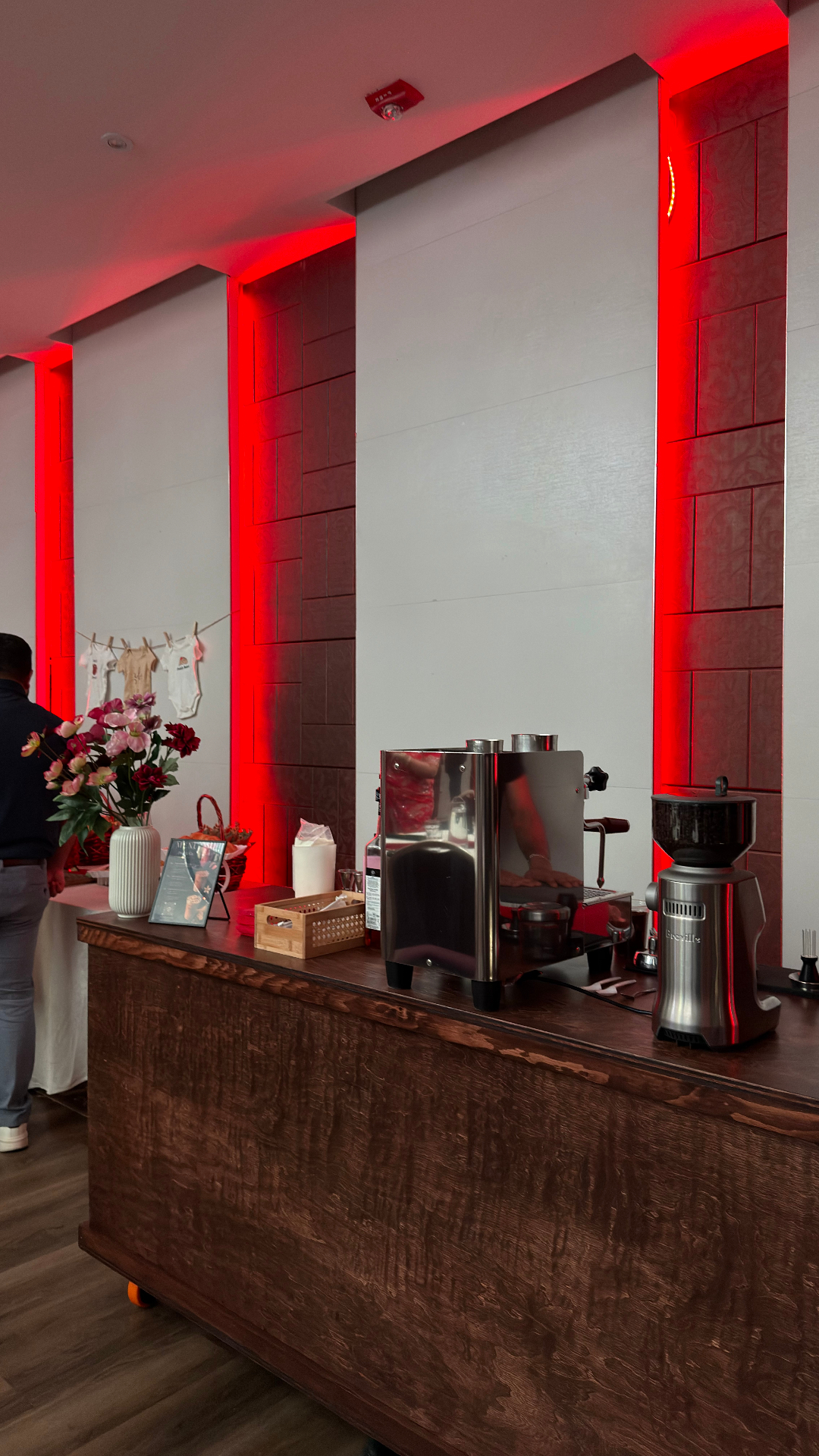 The Pour & Co mobile espresso cart on location